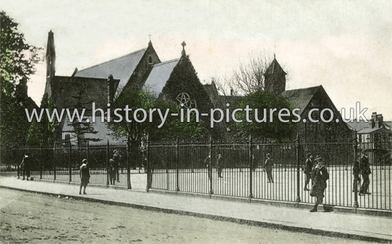 All Saints Church, Capworth Street, Leyton, London. c.1905.
